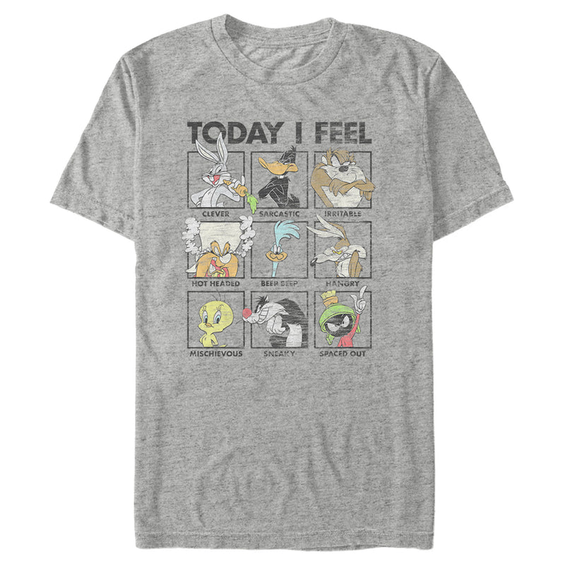Men's Looney Tunes Today I Feel… Character Moods T-Shirt
