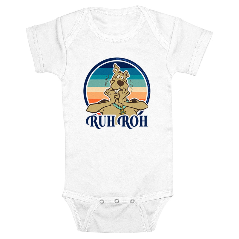 Infant's Scooby Doo Retro Ruh Roh Onesie