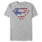 Men's Superman Red White & Blue Flag T-Shirt