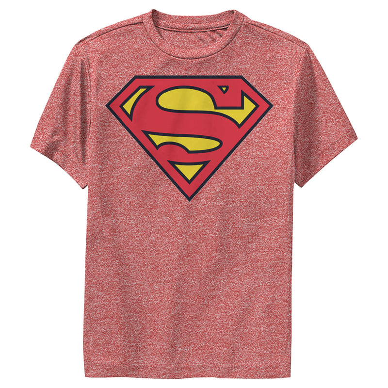 Boy's Superman Classic Logo Performance Tee