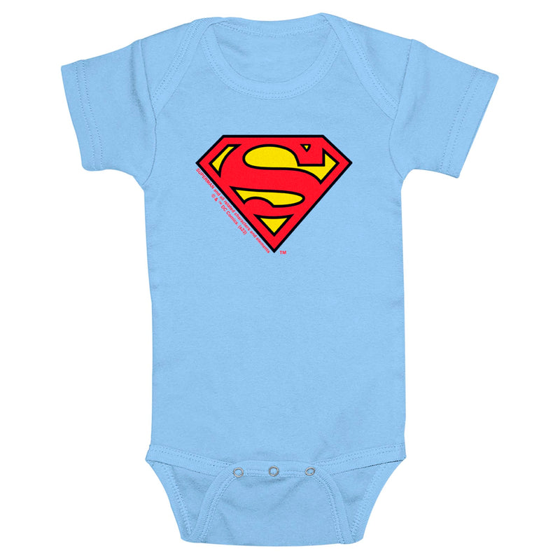 Infant's Superman Official Logo Onesie