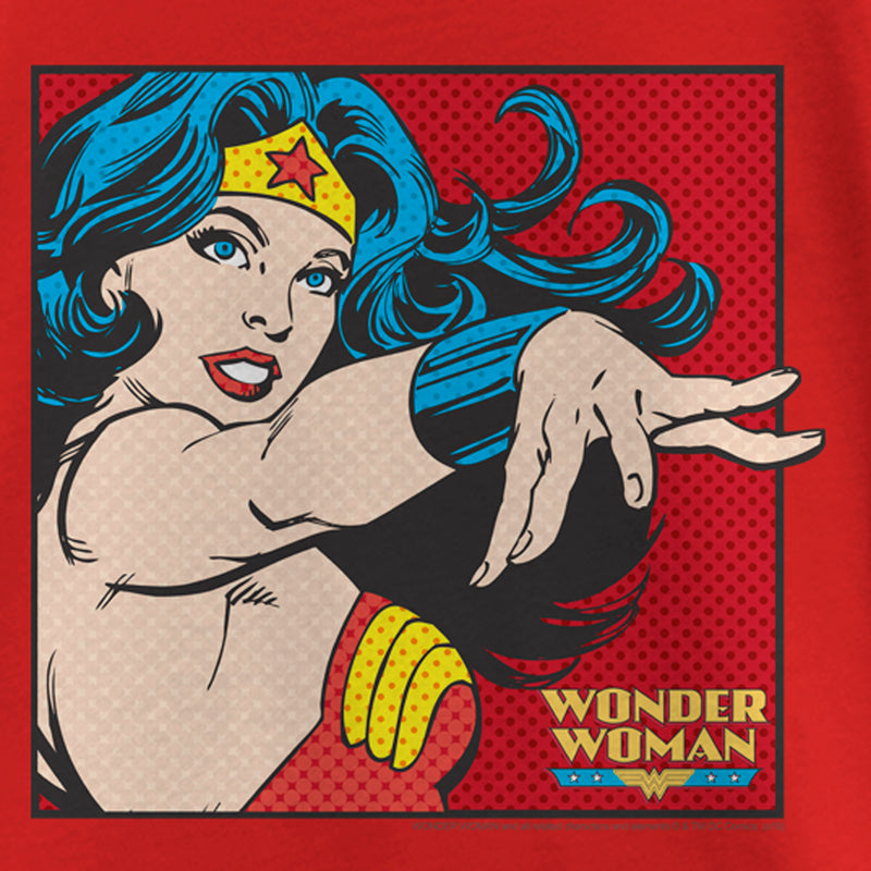 Girl's Wonder Woman Reach Poster T-Shirt