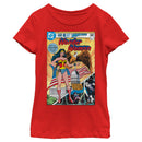 Girl's Wonder Woman American Comic Book Cover T-Shirt