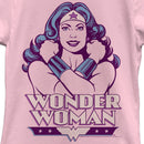 Girl's Wonder Woman Arms Crossed Pose T-Shirt