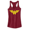 Junior's Justice League Classic Logo Racerback Tank Top