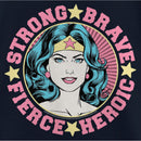 Girl's Wonder Woman Strong Brave Fierce Heroic T-Shirt