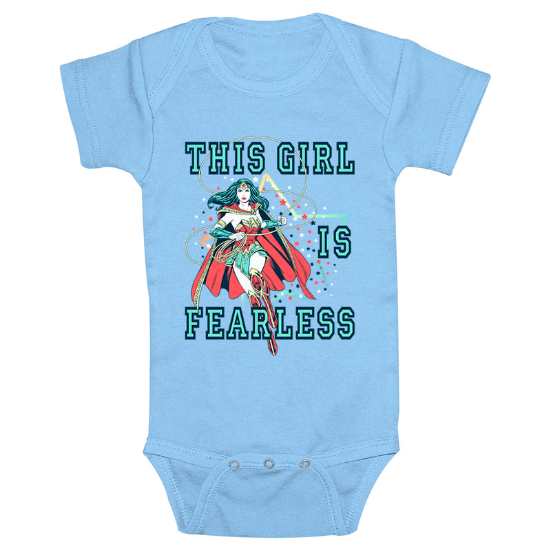 Infant's Wonder Woman A Fearless Girl Onesie