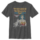 Boy's Wonder Woman Distressed Poster T-Shirt