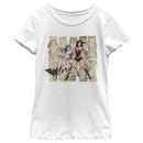 Girl's Wonder Woman Through the Years Panels T-Shirt