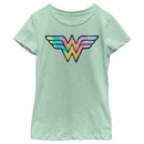 Girl's Wonder Woman Tie-Dye Logo T-Shirt