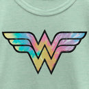 Girl's Wonder Woman Tie-Dye Logo T-Shirt