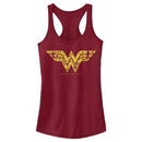 Junior's Justice League Silhouette Logo Racerback Tank Top