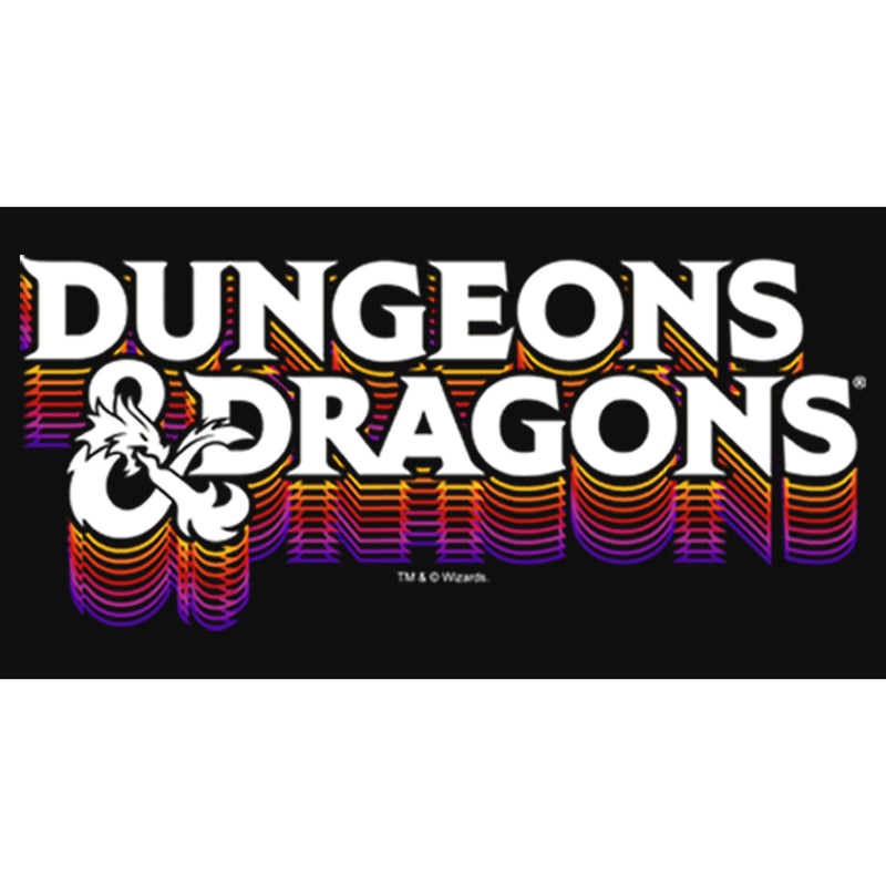 Women's Dungeons & Dragons Cascading Color Retro Logo T-Shirt