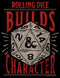 Men's Dungeons & Dragons Rolling Dice Builds Character T-Shirt
