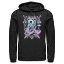 Men's Dungeons & Dragons Pastel Rainbow Sword & Fire Logo Pull Over Hoodie