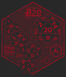 Women's Dungeons & Dragons Icosahedron Schematic T-Shirt