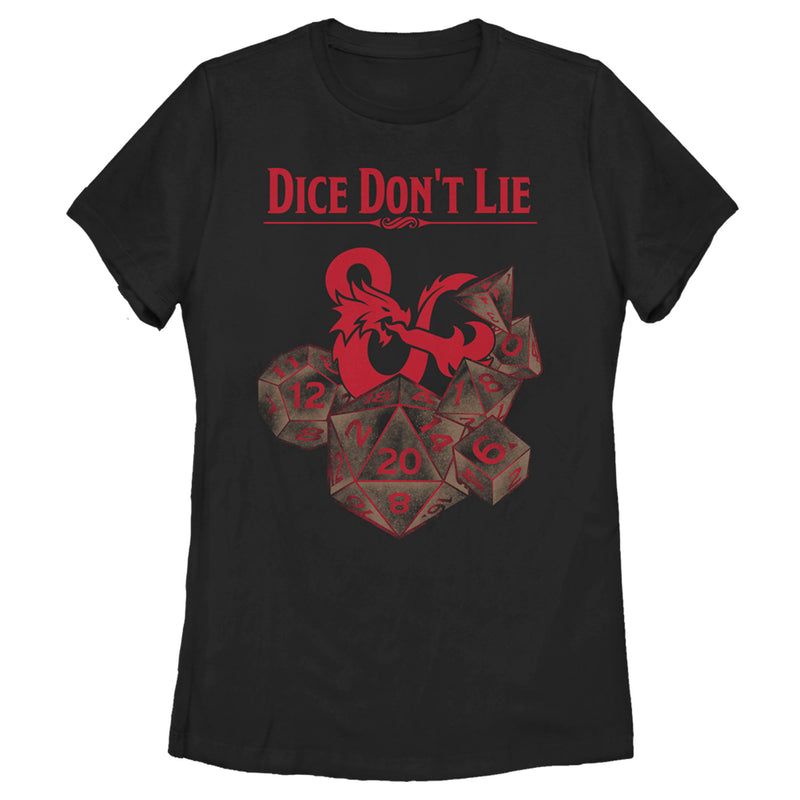 Women's Dungeons & Dragons Dice Don't Lie Logo T-Shirt
