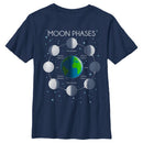 Boy's Lost Gods Moon Phases Diagram T-Shirt