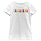 Girl's Lost Gods Gymnastics Rainbow Text T-Shirt