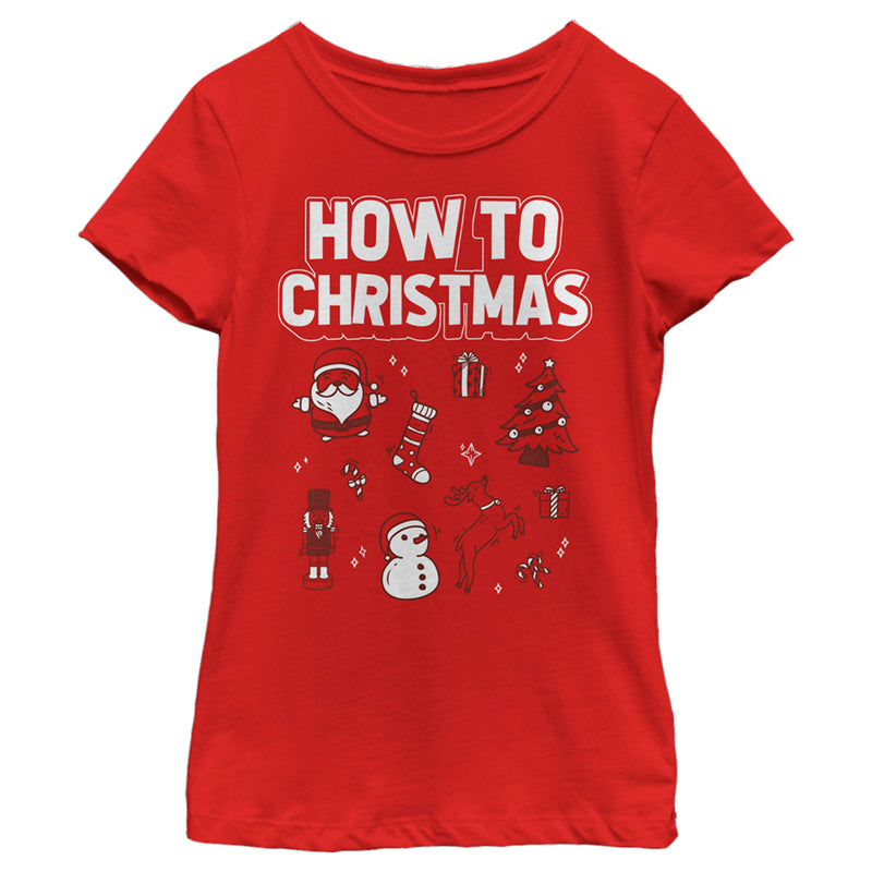 Girl's Lost Gods How to Christmas T-Shirt