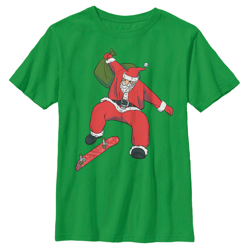 Boy's Lost Gods Skater Santa Claus T-Shirt