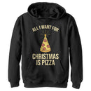 Boy's Lost Gods Christmas Is Pizza Pull Over Hoodie