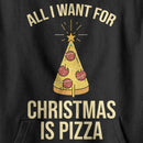 Boy's Lost Gods Christmas Is Pizza Pull Over Hoodie