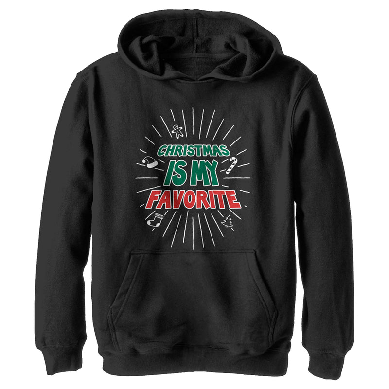 Boy's Lost Gods Christmas Is My Favorite Pull Over Hoodie