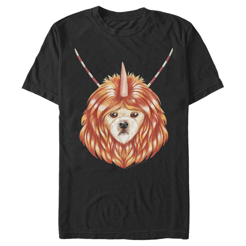 Men's Star Trek Alfa 177 Unicorn Dog Portrait T-Shirt