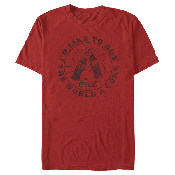 Men's Coca Cola Unity I'd Like to Buy the World a Coke T