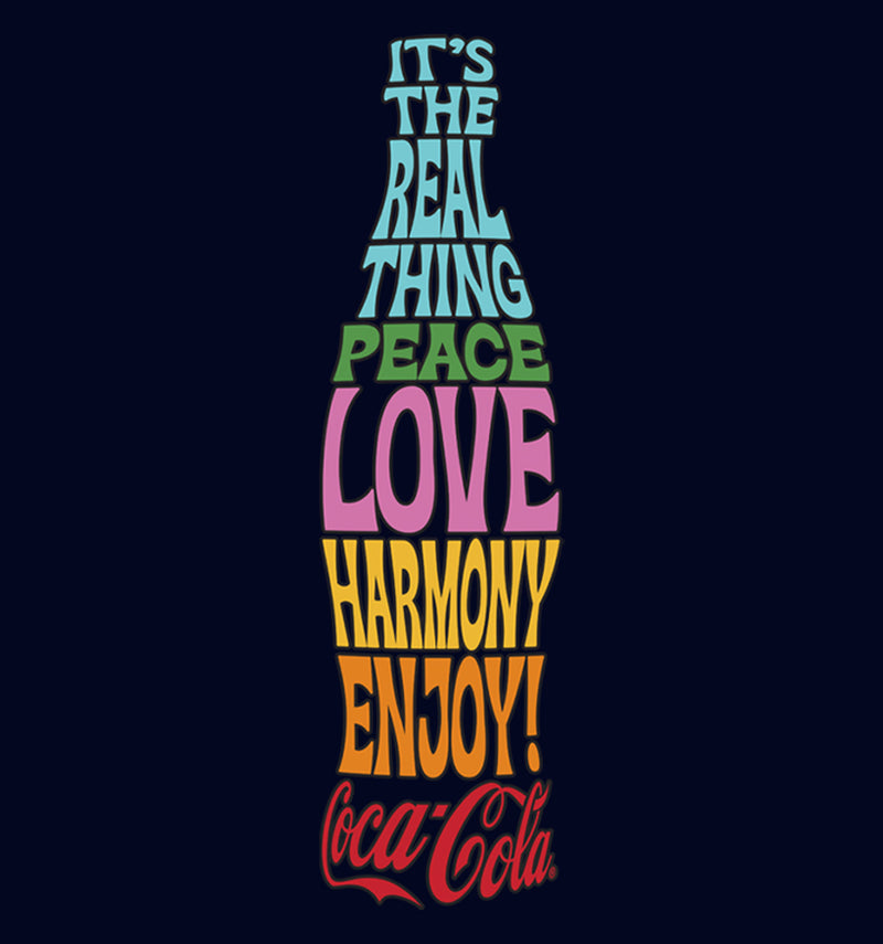 Men's Coca Cola Unity It's the Real Thing Bottle Logo T-Shirt