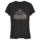 Junior's Coca Cola Unity Distressed Rainbow Logo T-Shirt