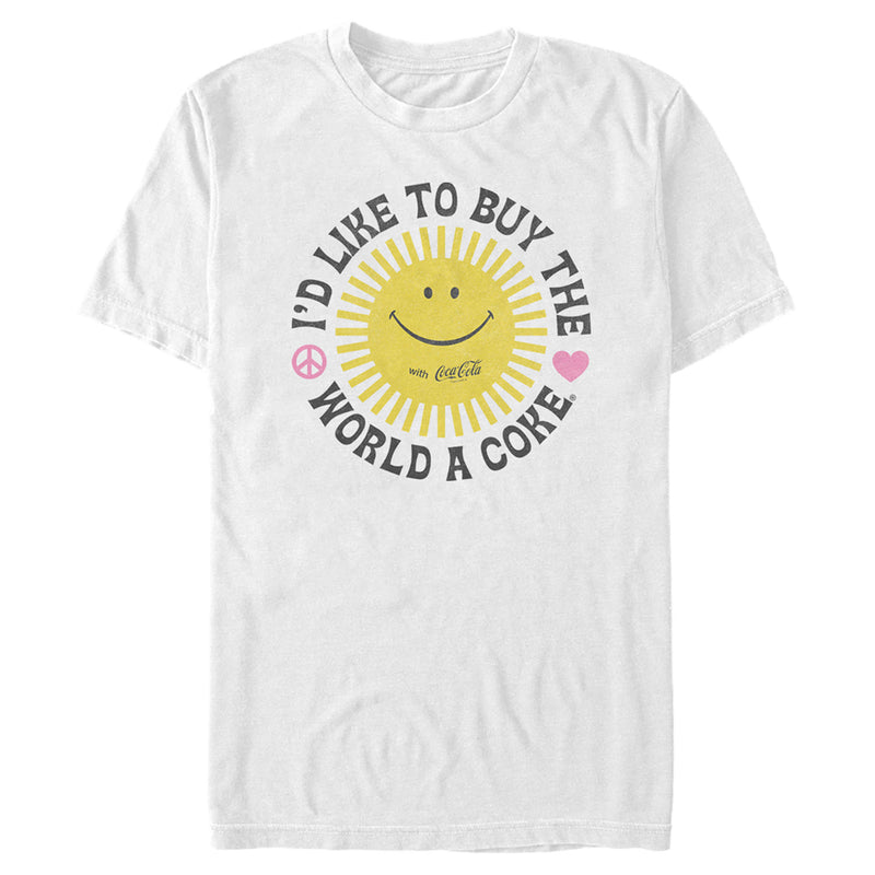 Men's Coca Cola Unity Sunshine Logo T-Shirt