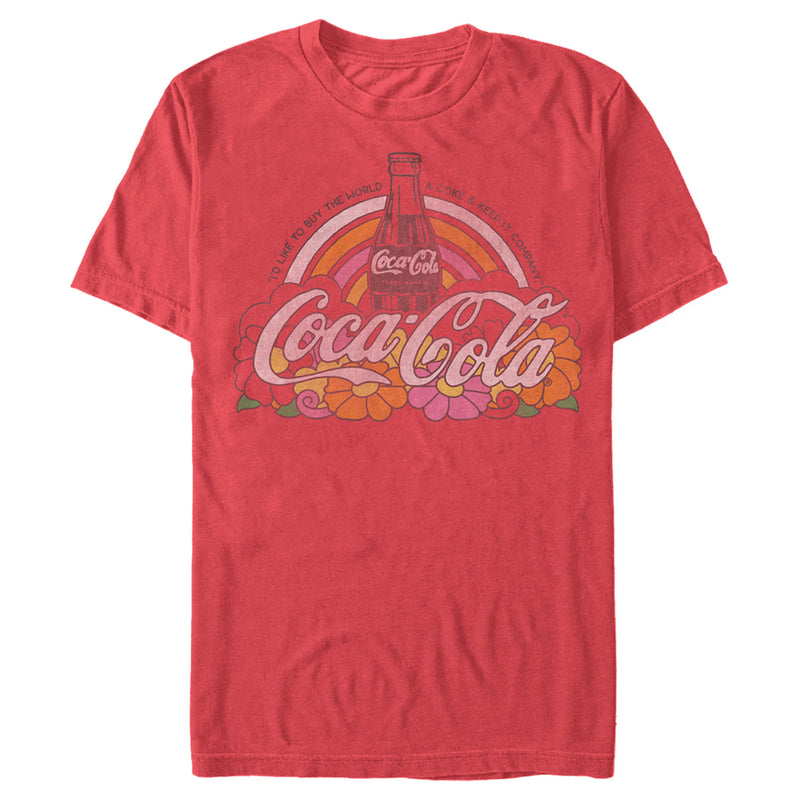 Men's Coca Cola Unity Rainbow Logo T-Shirt