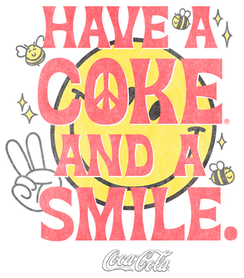 Men's Coca Cola Unity Have a Coke and a Smile Peace T-Shirt
