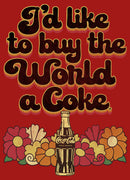 Junior's Coca Cola Unity I'd Like to Buy the World a Coke Retro T-Shirt