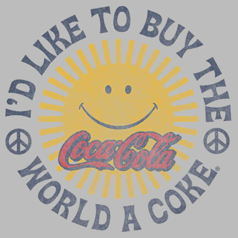 Men's Coca Cola Unity Distressed Sun Logo T-Shirt