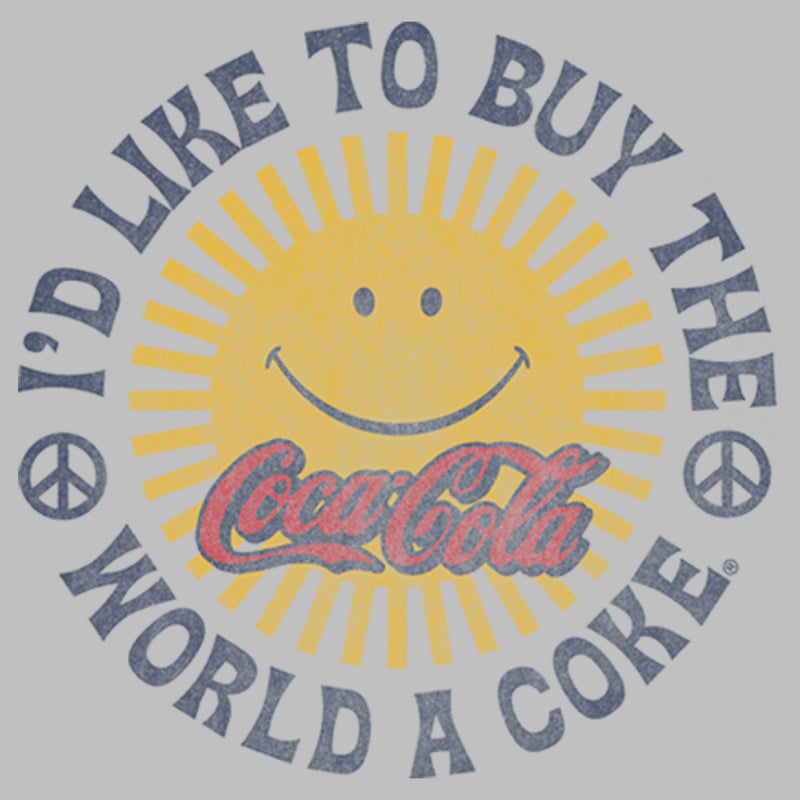 Women's Coca Cola Unity Distressed Sun Logo T-Shirt
