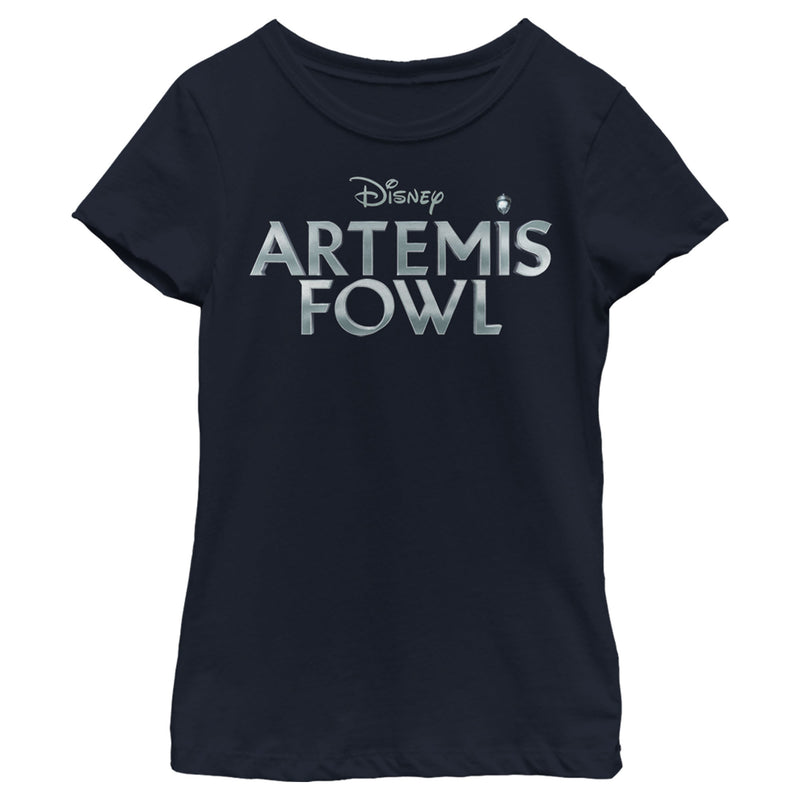 Girl's Disney Artemis Fowl Shimmer Logo T-Shirt