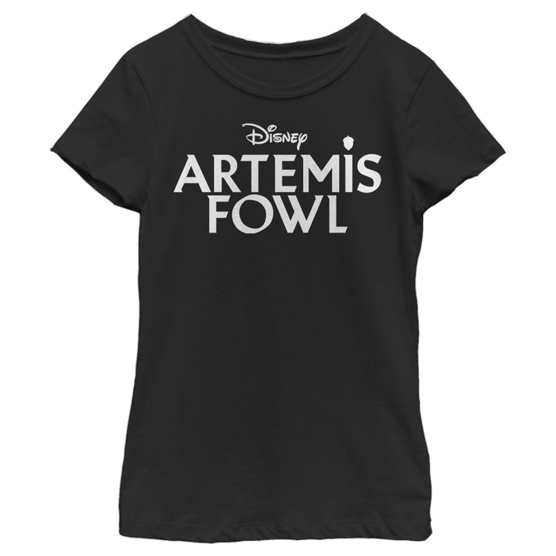 Girl's Disney Artemis Fowl Classic Text Logo T-Shirt