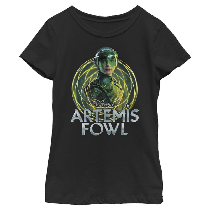 Girl's Disney Artemis Fowl Captain Holly Short Swirl T-Shirt