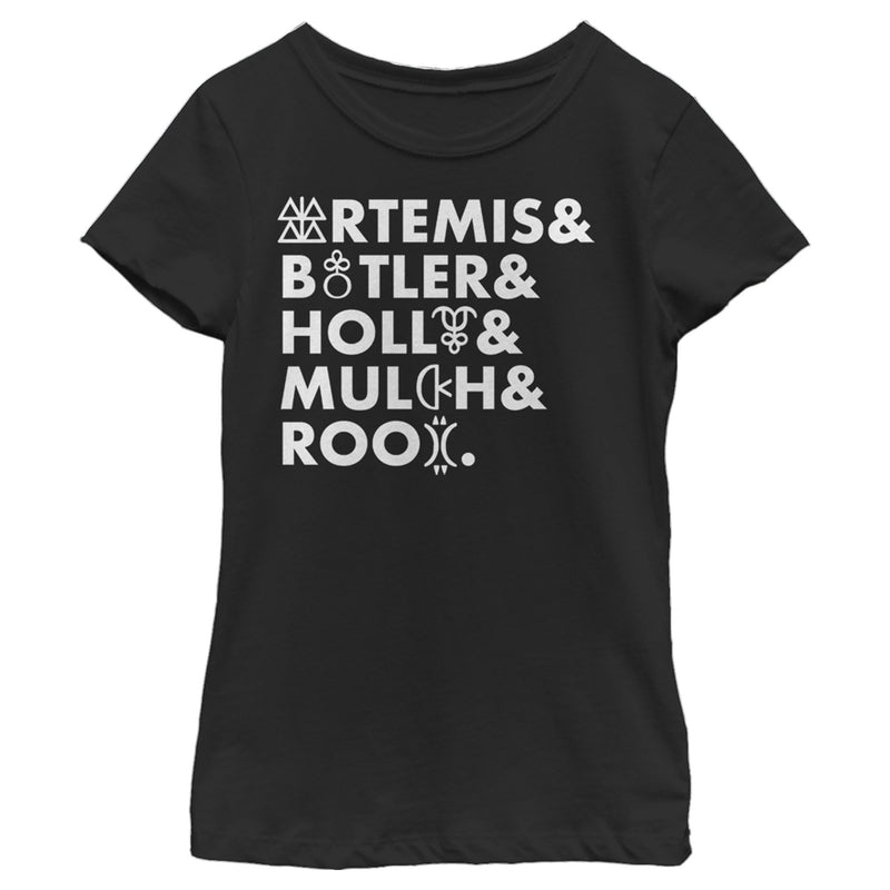 Girl's Disney Artemis Fowl Magic Names T-Shirt