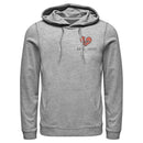 Men's Cruella Rebel Heart Pull Over Hoodie