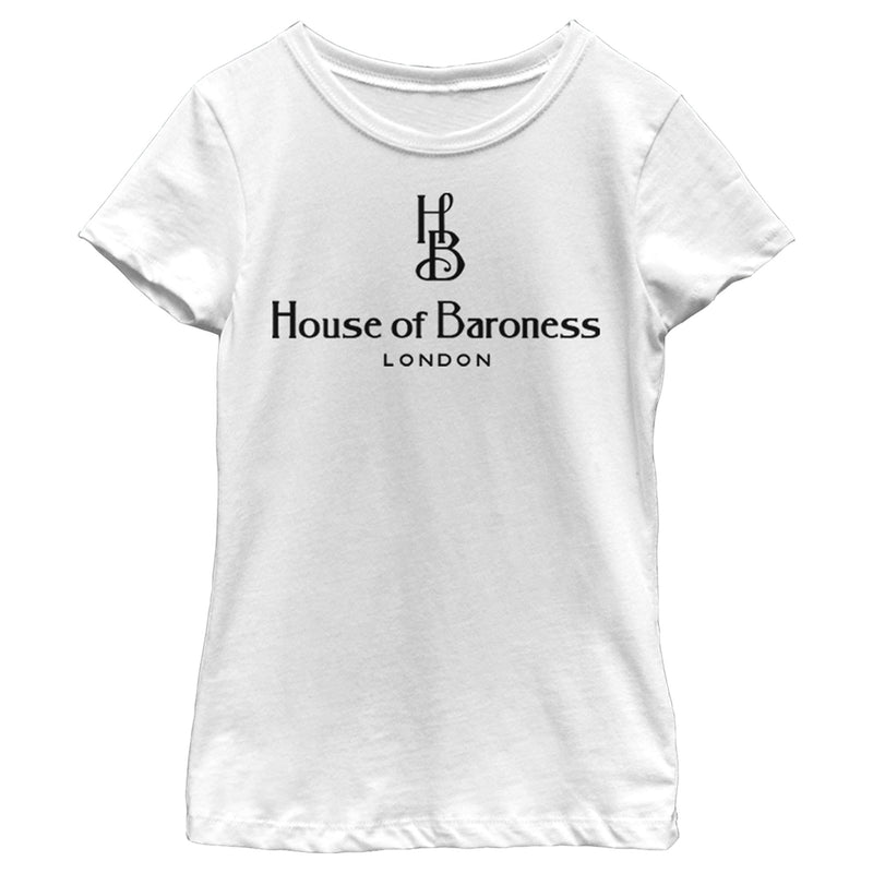 Girl's Cruella House of Baroness London Logo T-Shirt