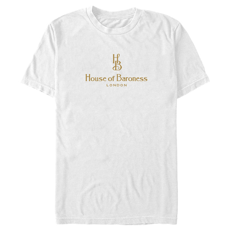 Men's Cruella House of Baroness London Logo Gold T-Shirt