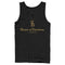 Men's Cruella House of Baroness London Logo Gold Tank Top