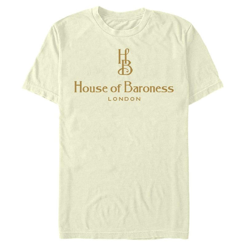 Men's Cruella House of Baroness London Logo Gold T-Shirt