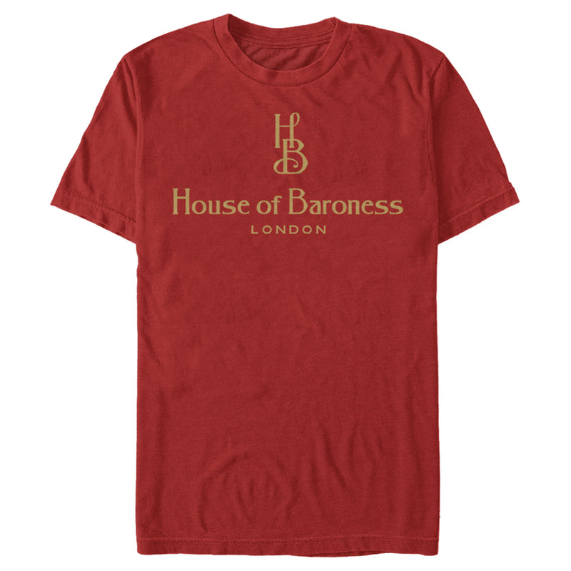 Men's Cruella House of Baroness London Logo Gold T-Shirt