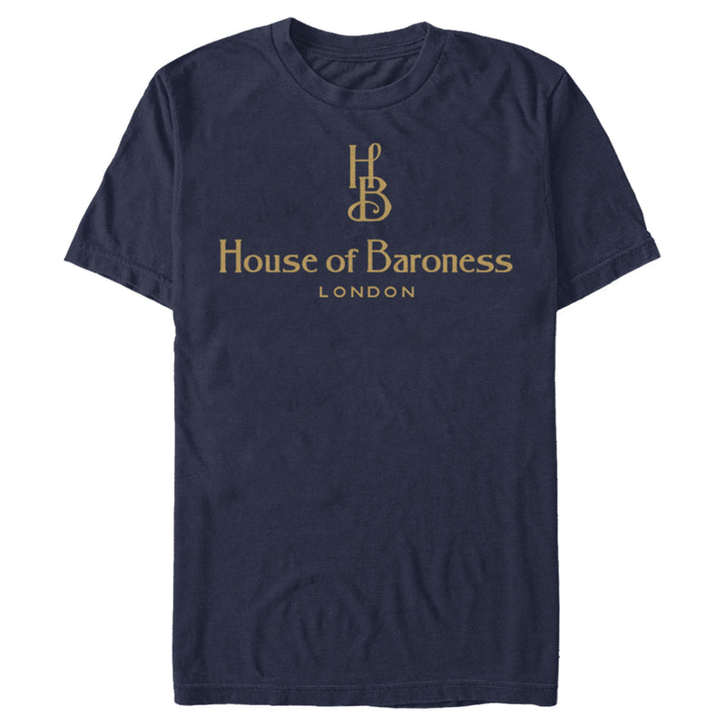 Men's Cruella House of Baroness London Logo Gold T-Shirt