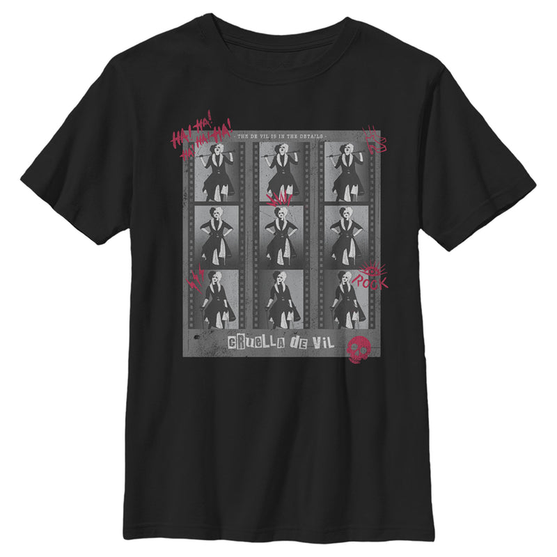 Boy's Cruella Photo Negatives T-Shirt